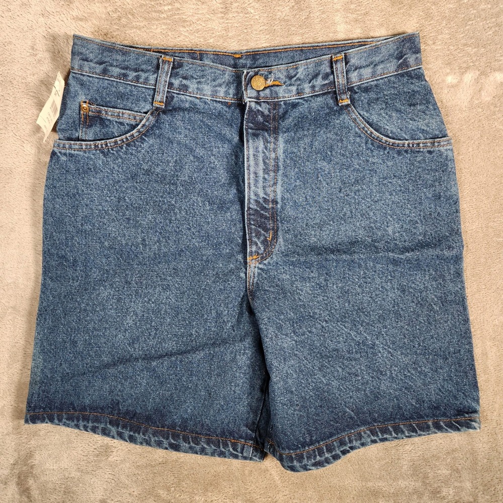 Vintage Hunt Club Jean Shorts Womens Size 14 31X7 Blue Denim Relaxed Fit Comfort